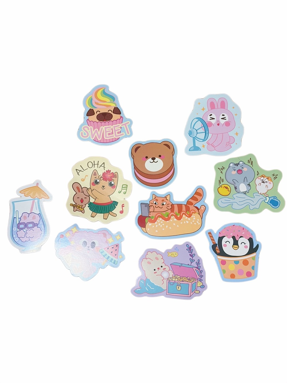🎀3/$25🎀 Cute Animal Die Cut Sticker - (10pcs)